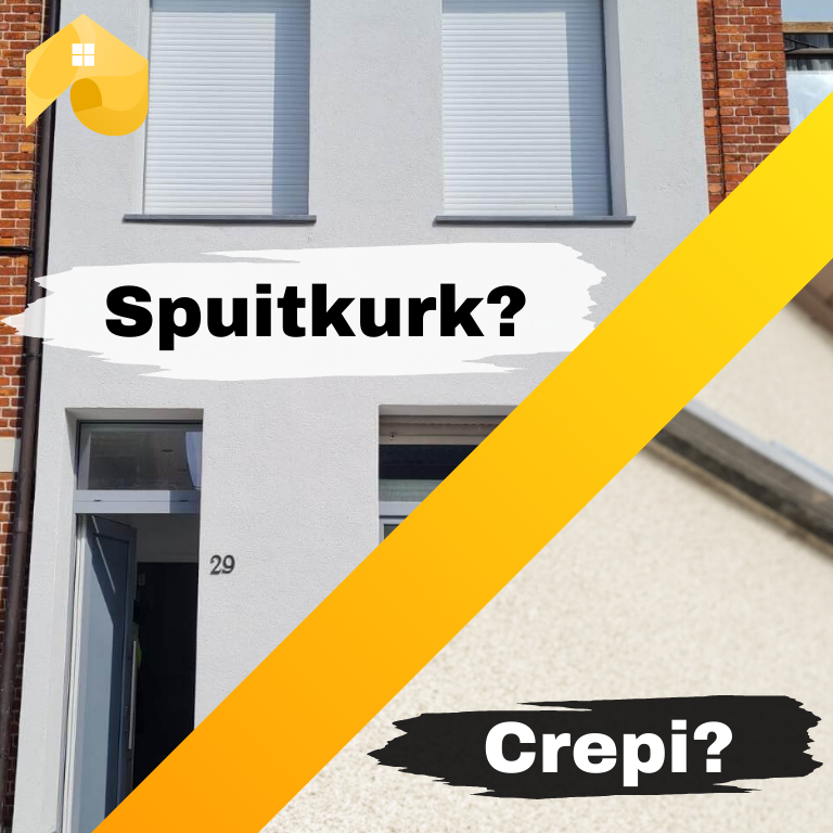 Spuitkurk vs. Crepi: wat kies je best voor je gevel?​